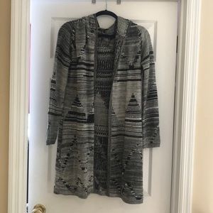 Black and Grey patterned cardigan
